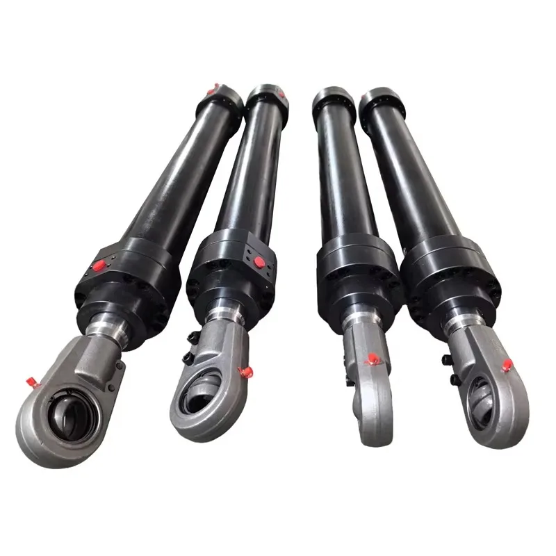 High Thrust Double Acting Large Hydraulic Cylinders for Rolling Mills Earrings with Built-in Bearings
