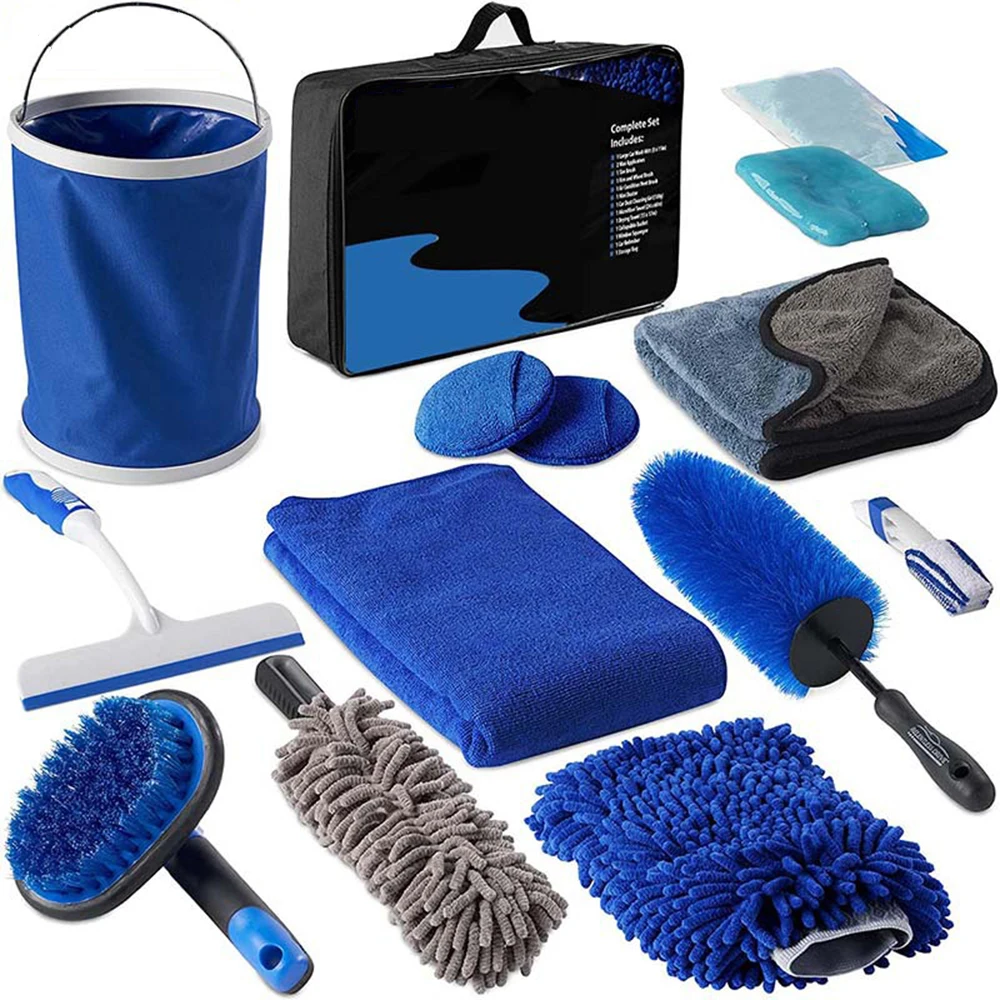 Home Cleaning And Car Washing Tool Set, Car Cleaning Supplies, Winter Cloth Combination Toolbox, Car Washing And Cleaning Set