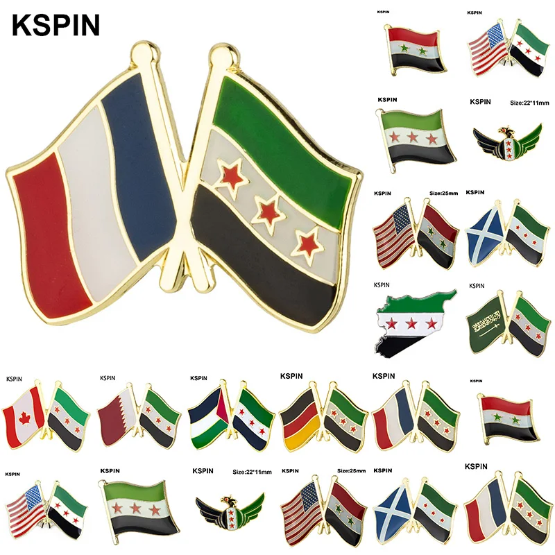 Syrien Flagge Metall Anstecknadel Flaggen-Pin Abzeichen