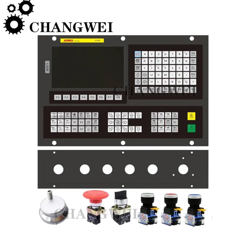 Der neue Xc809d 3~6-Achsen-USB-CNC-Steuerungssystem-Controller unterstützt Fanuc G-Code Offline-Fräsen, Gewindeschneiden und Bohren