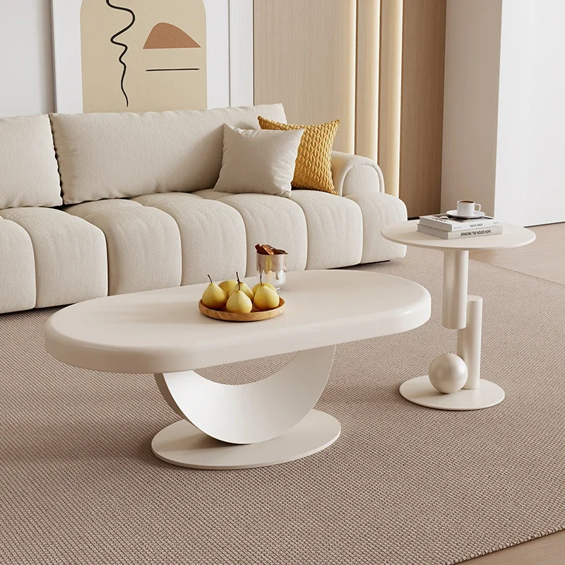 

Aesthetic Black Modern Coffee Table Living Room Sets White Round Nordic Side Table Small Design Center Stolik Kawowy Furniture
