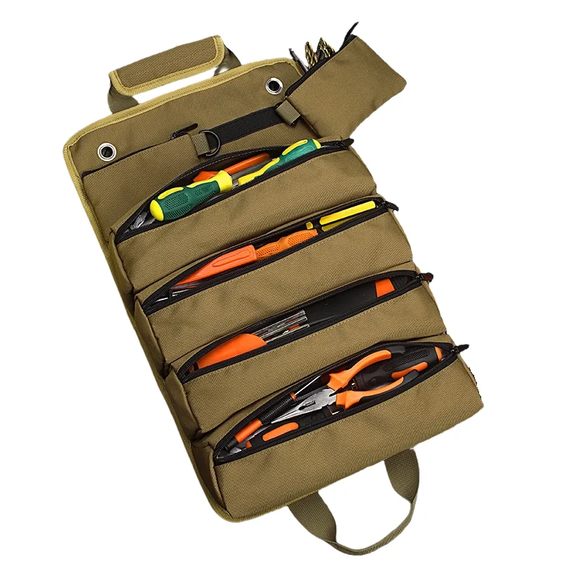 Tool bag, durable woodworking, electrician maintenance, storage bag, roller car tool bag, hardware bag