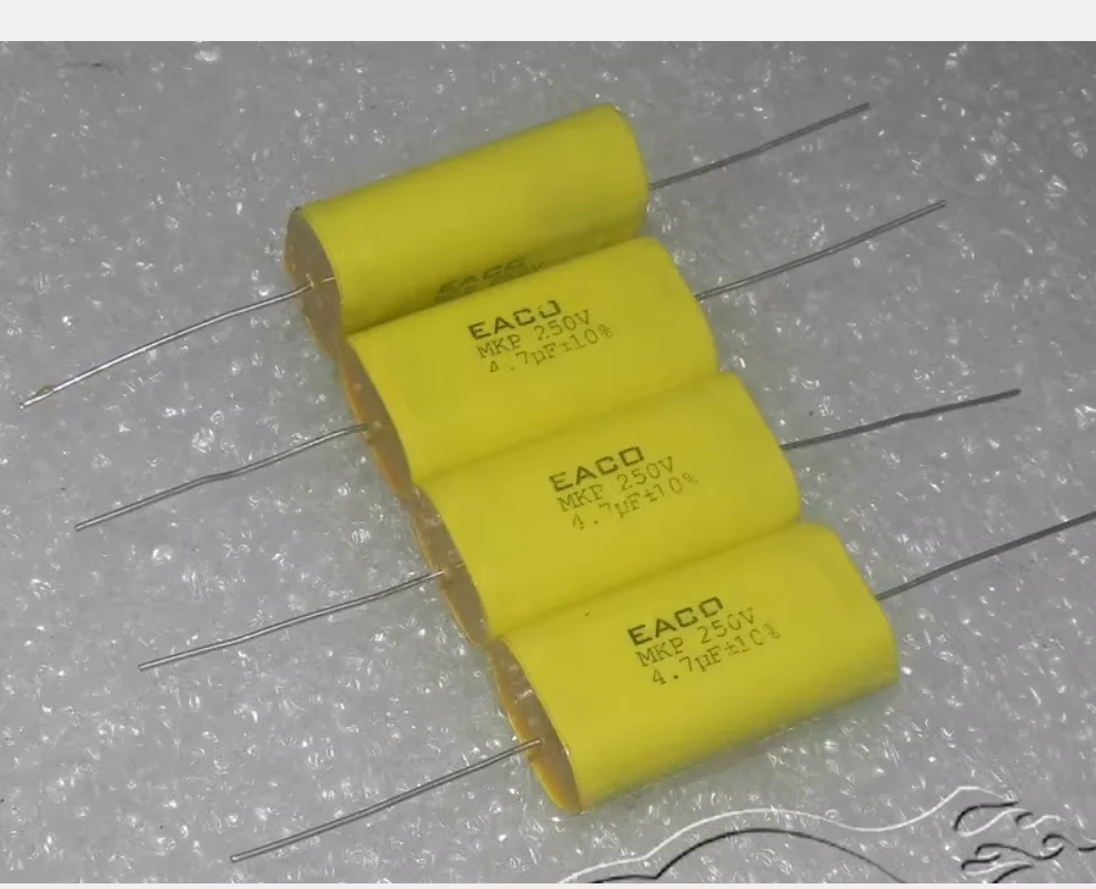 EACO MKP 250V4.7UF 475K MKP thick copper foot frequency dividing film electrode capacitor