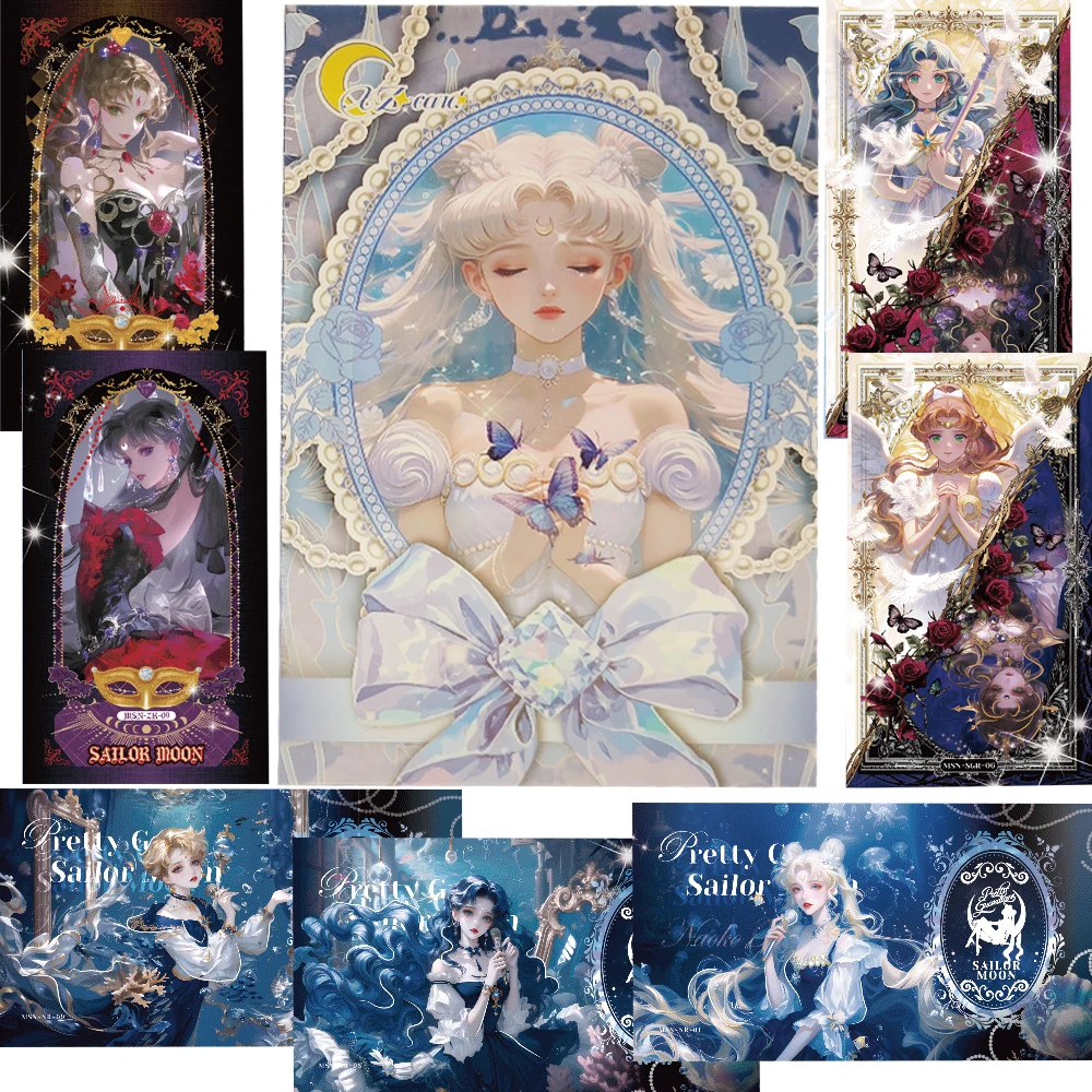 

Sailor Moon Exquisite Long Cards Collection Hino Rei Mizuno Ami Cute and Beautiful Anime Girl Character Portrait Cards Toy Gift