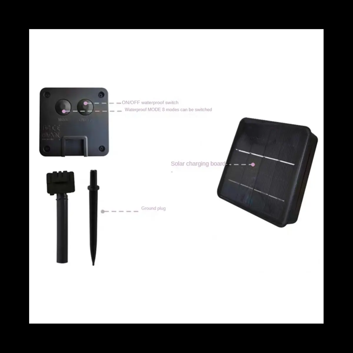 

Solar Powered Lights 200 LED String Fairy Lights for Outdoor Christmas Lighting Courtyard Street Garden Decor 20m