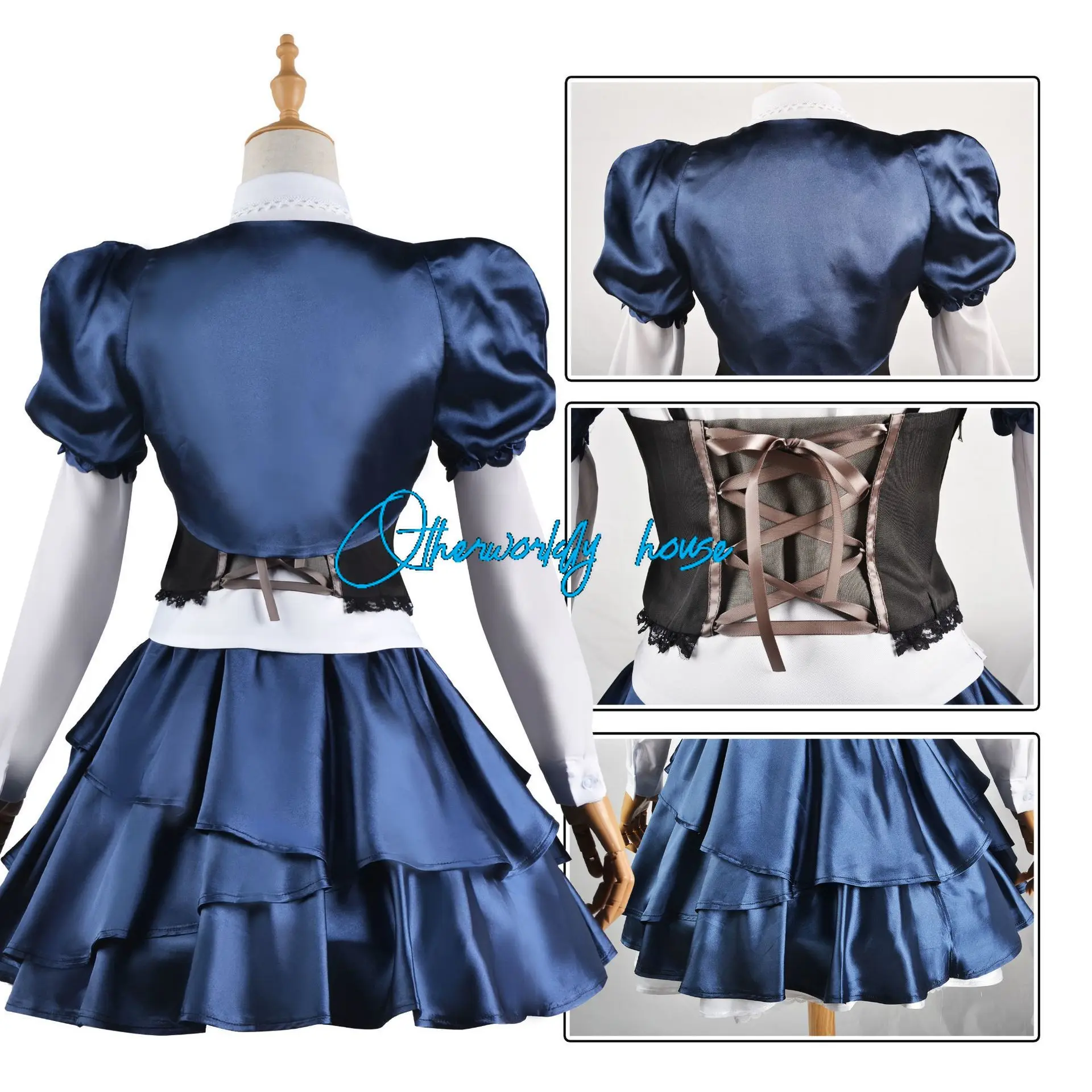 Love, Chunibyo & Other Delusions Takanashi Rikka Cosplay Costume for Women  Exquisite Dress Full Set Fashion Bag  Anime Clothes