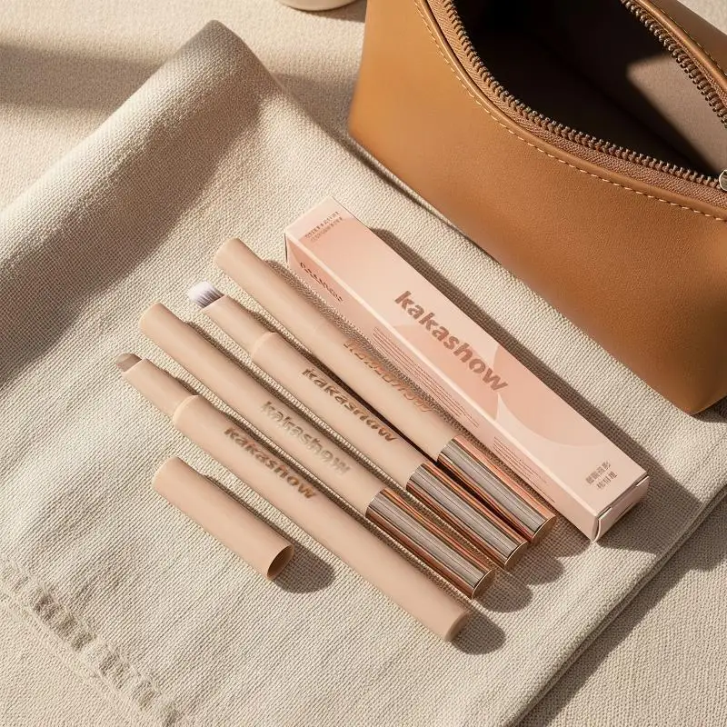 2-in-1 Facial Contouring Pen With Precision Brush Long Wearing Matte Contour Stick for Vacation Makeup Gifting