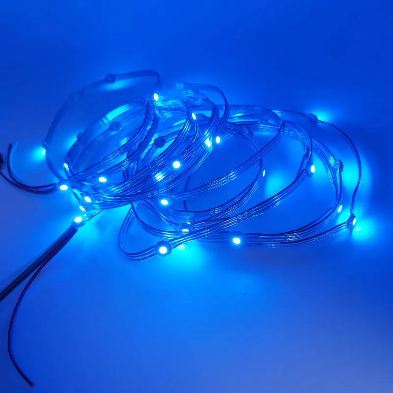 

50 светодиодов, s/String WS2812B, предварительно припаянные пиксели, RGB Светодиодный модуль с узлами, радиаторная плата, индивидуально Адресуемая DC5V