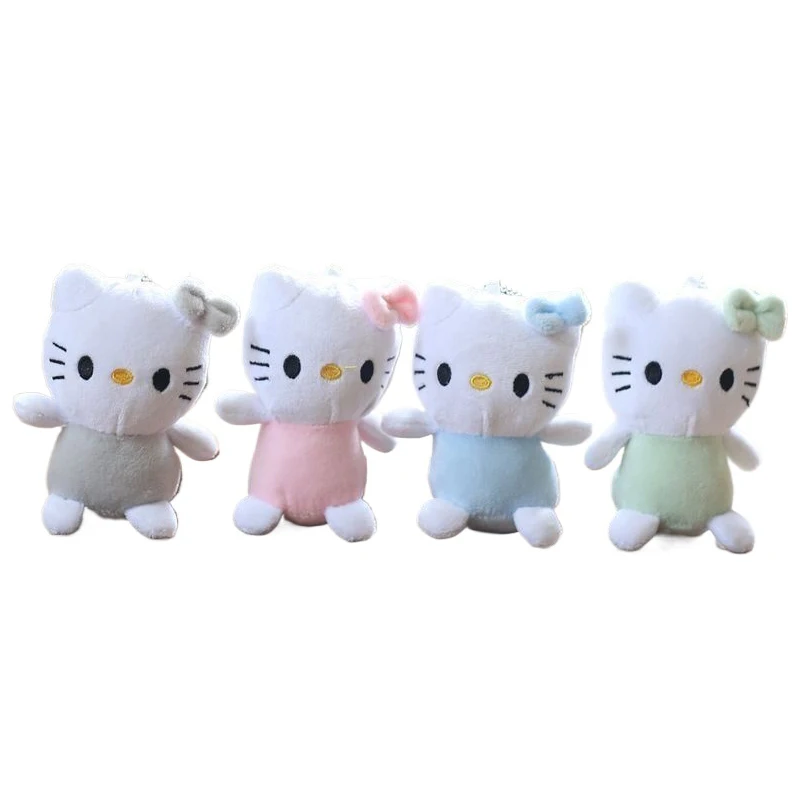 Leuke Sanrio Hello Kitty pluche pop knuffel sleutelhanger hanger tas hangende ornamenten KT kat paar rugzak accessoire kindercadeau