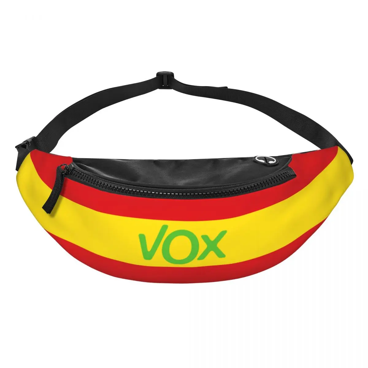 Riñonera Vox con bandera de España para hombre y mujer, bolso de cintura cruzado para fiesta política española, para viajes, ciclismo, teléfono, dinero