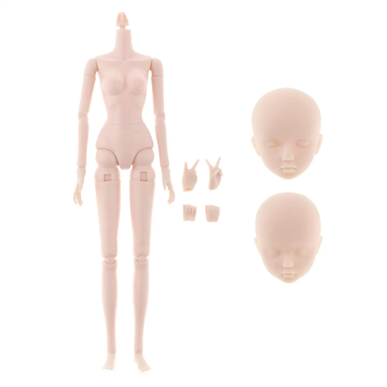 1/6  Doll 22 Jointed Female Blank Doll  Practice Replacements 25CM