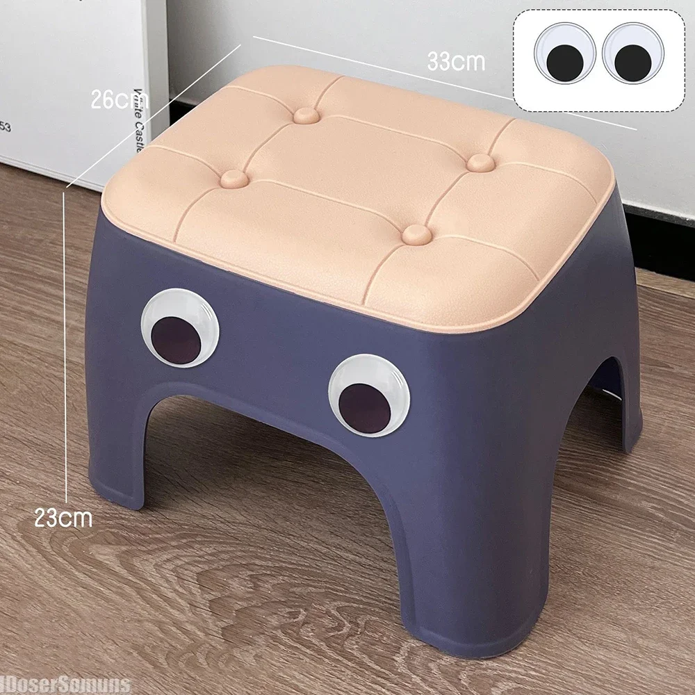 

Small Low Stool Thickened Home Living Room Small Stacked Coffee Table Children's Stool Bathroom Sitting Stool Plastic