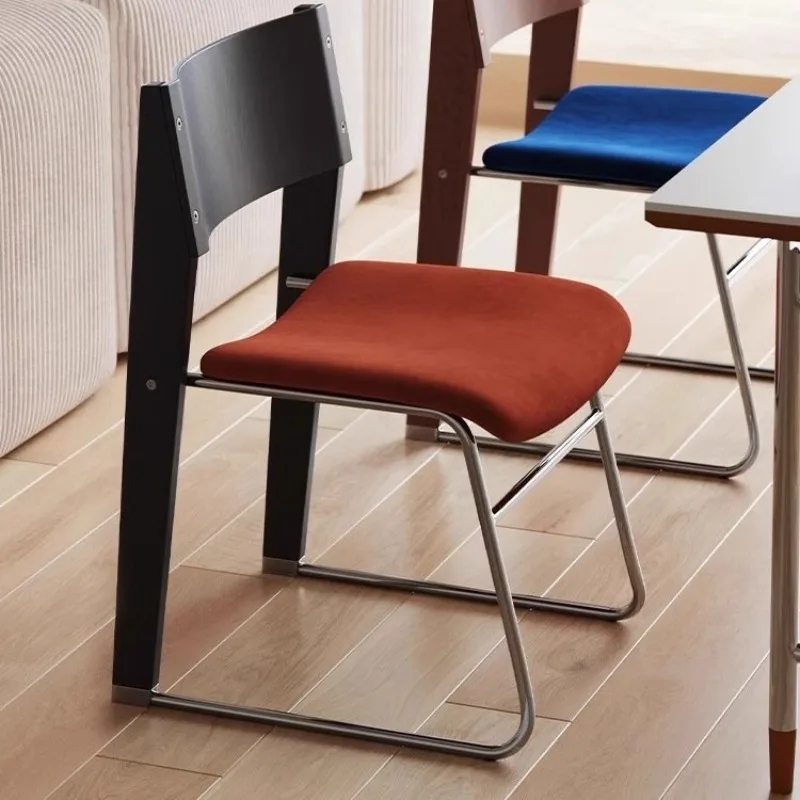 

Multifunctional plastic steel reinforced bow conference home lounge back simple dining