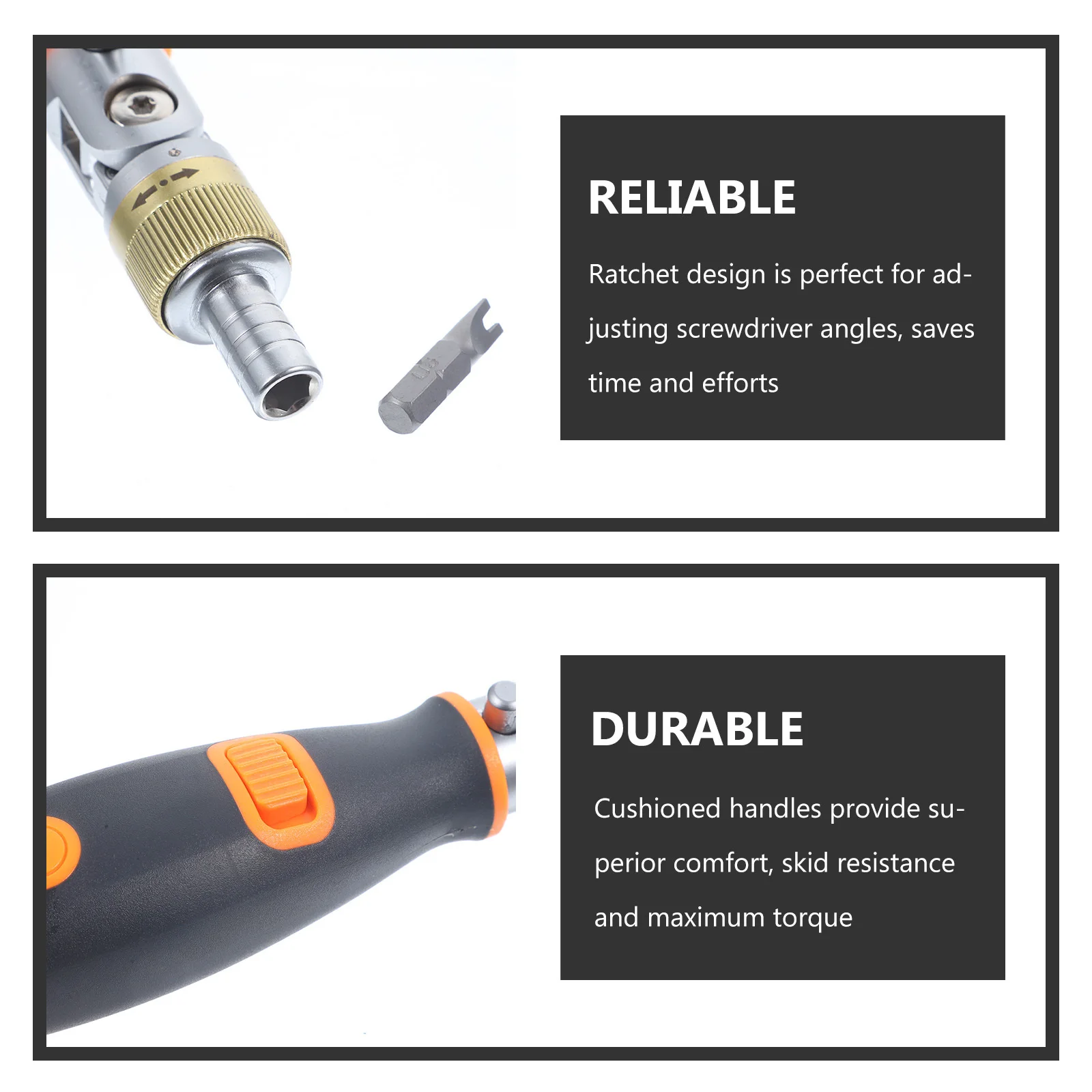 

Ratcheting Screwdriver Multi Angle Precision Tool Cushioned Handle Skid Resistance Efficient Work Ratchet Screwdriver