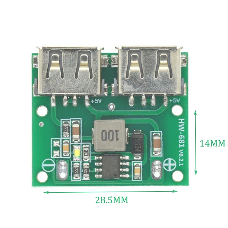 9V 12V 24V zu 5V DC-DC Schritt Unten Ladegerät Power Module 2 Doppel Dual USB Ausgang buck Spannung 3A Auto Laden laden Regler – Detail 3