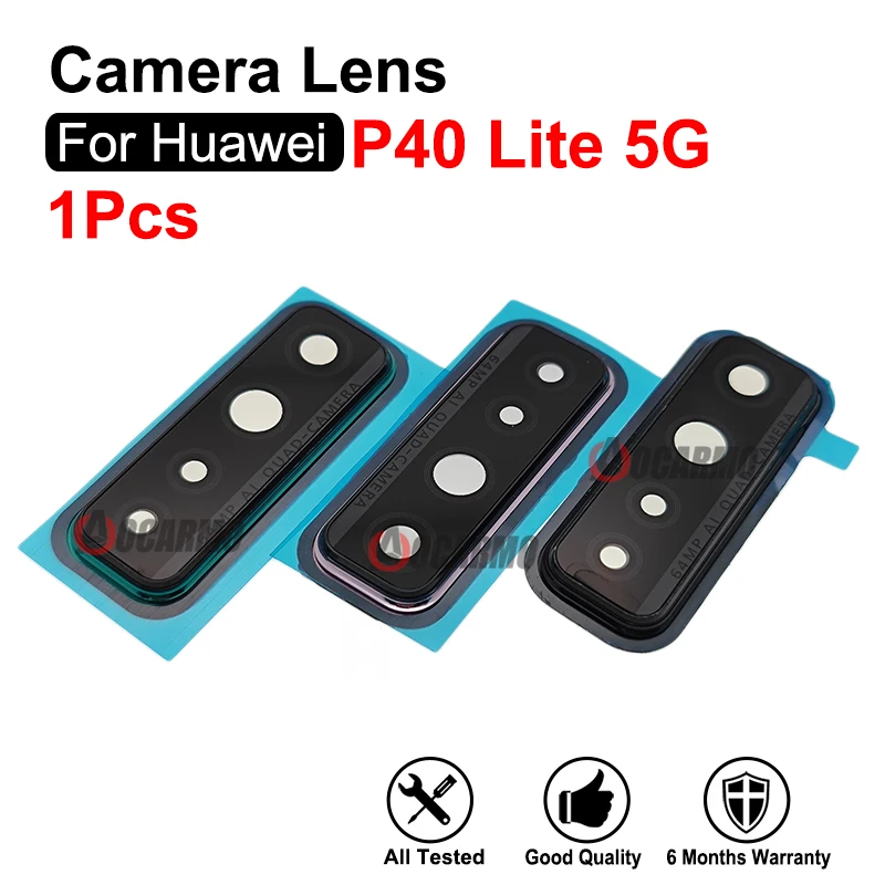 

1Pcs Back Camera Lens With Frame Repair For Huawei P40 Lite 5G Mian Board Motherboard Cover Holder Replacement Parts