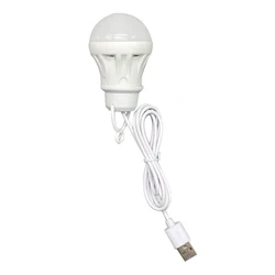 Portable LED Bulb Outdoor Camping Lamp USB Power Book Light Reading Student Study Energy Saving Emergency Lighting