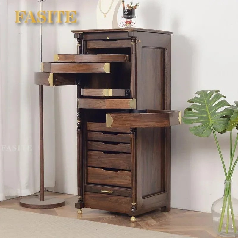 for Old Elm Chinese Cabinet Solid Wood Storage Locker Jewelry Display Cabinet Multifunctional Removable Locker