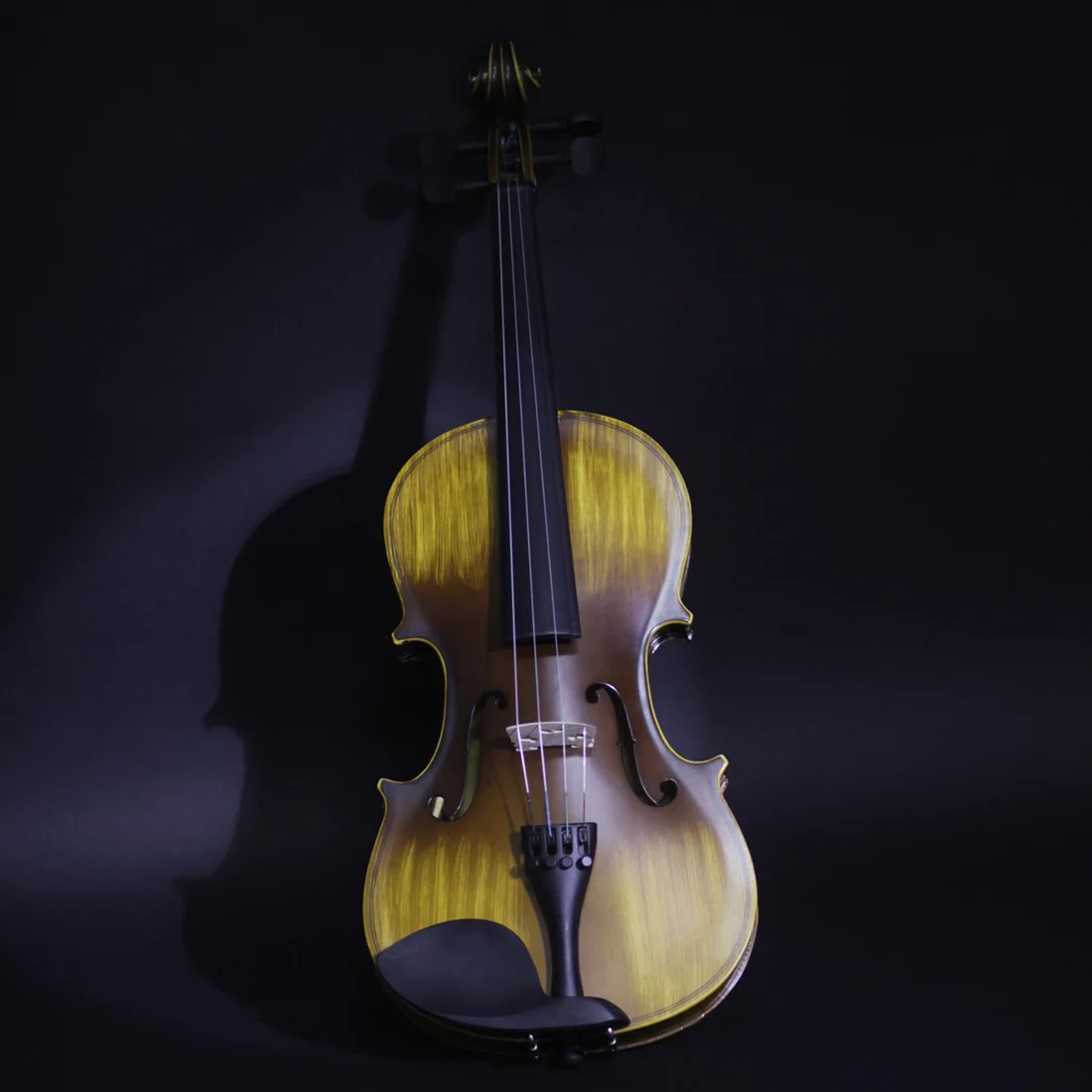 AV-206 Matte Finish 4/4 Solid Wood Violin Practice Test Playing Instrument