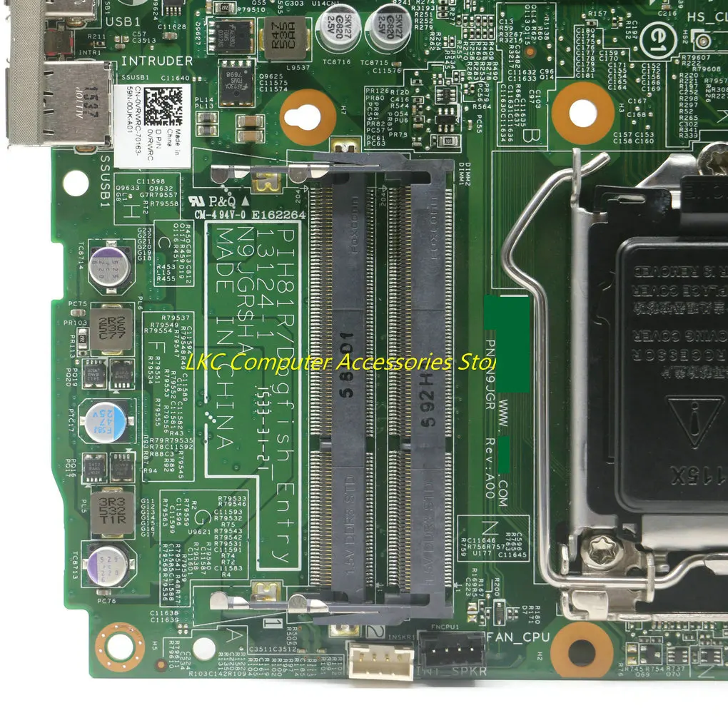 Neu für dell optiplex 3020m mini-motherboard vrwrc 0vrwrc CN-0VRWRC pih81r/dogfish_entry 31446-1 lga1150 ddr3 13124 getestet