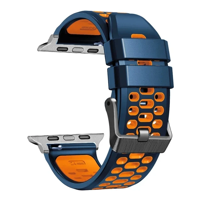 Sport Silikonarmband für Apple Watch Ultra 2 49 mm Armband Armband für Apple Watch Serie 9 8 7 SE 6 45 mm 44 mm 42 mm Zubehör – Detail 12