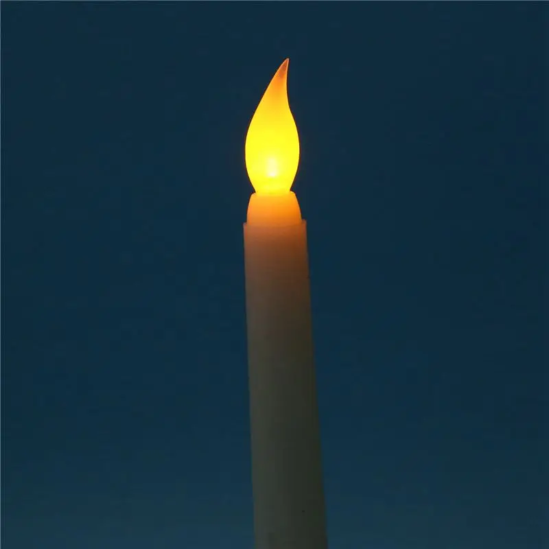 Y42A-18Pcs LED Taper Candle For Dinner, Flickering Flameless Tapered Battery Operated Table Settings Weddings Birthday