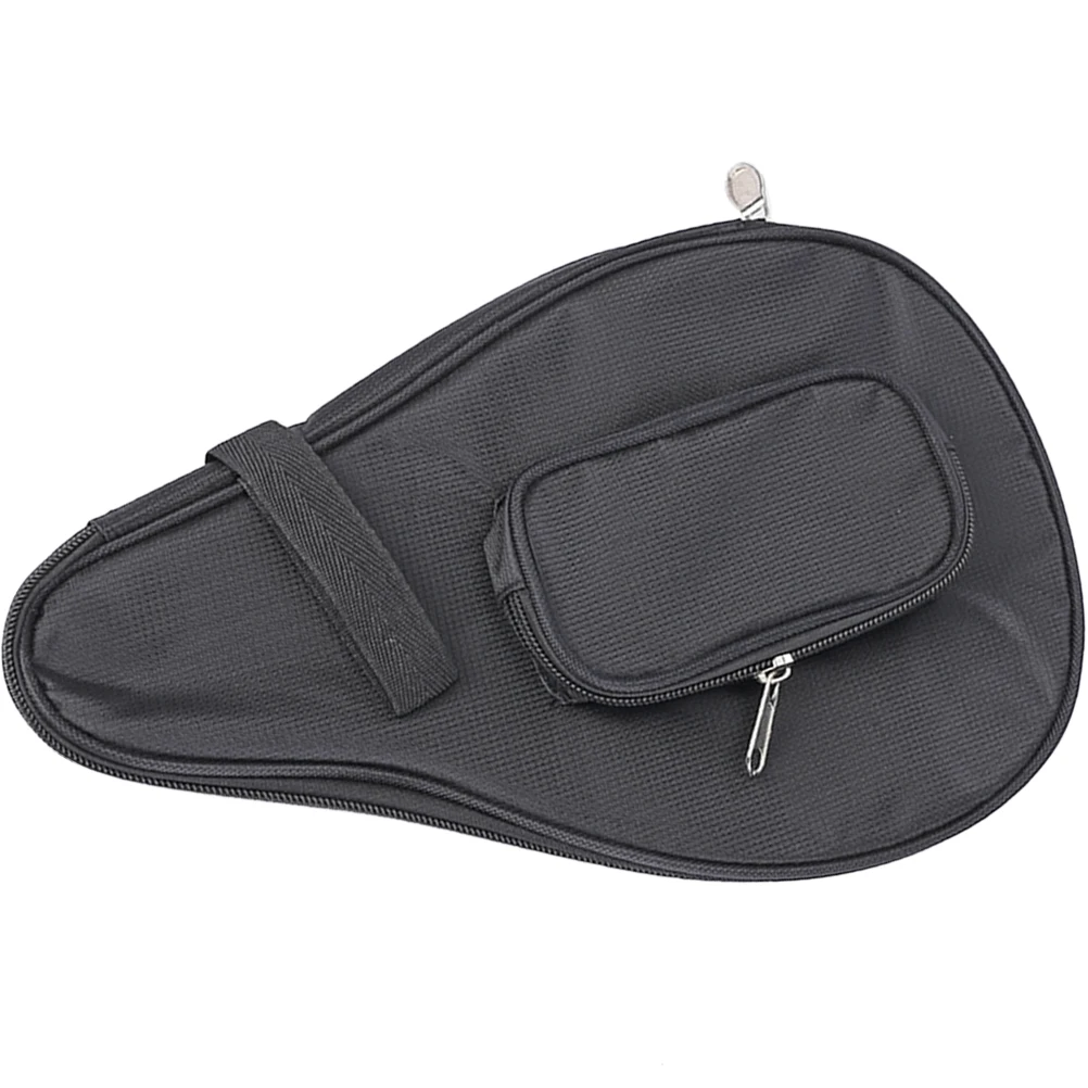 

Table Tennis Racket Bag Strong Oxford Cloth Protective Storage Case Compact Lightweight Bat Fixed Organizer Side Pouch For