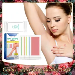 Hair Removal Wax Strips Quick Remove Armpit Leg Body Hair Temperate Painless Double Sided Moisturizing Cold Waxing Wipe Stickers