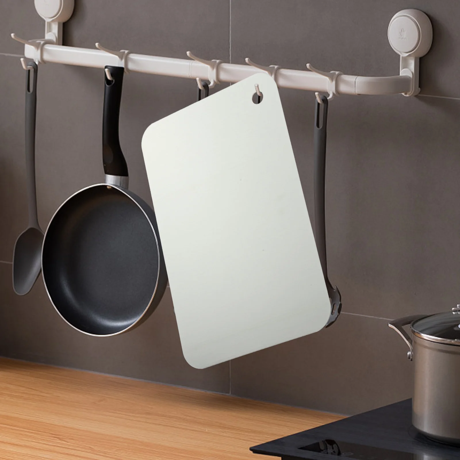 

Stainless Steel Cutting Board Non-Slip Kitchen Cutting Mat for Meat Pizza Vegetables Cheese Household Kitchen Utensil