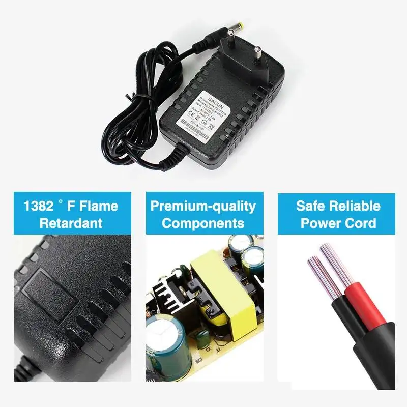 5V Universal Adapter Converter AC TO DC 220V 110V TO 5Volt 1A 2A 3A 5A 6A 8A 10A With DC Female Connector For LED Strip Light