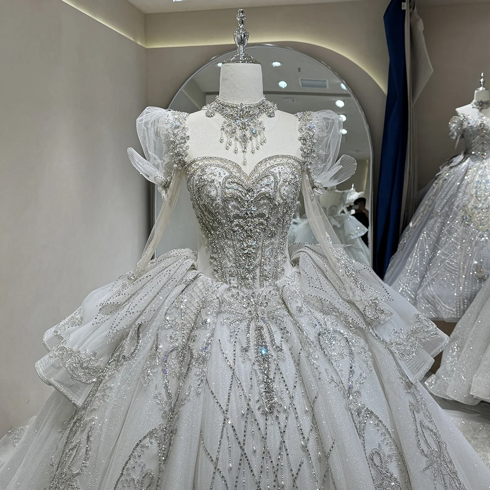 Customized Sequin Long Sleeves Evening Dresses 2025 Floor Length Court Train Beaded Lace Up Back Formal Gown платье сва