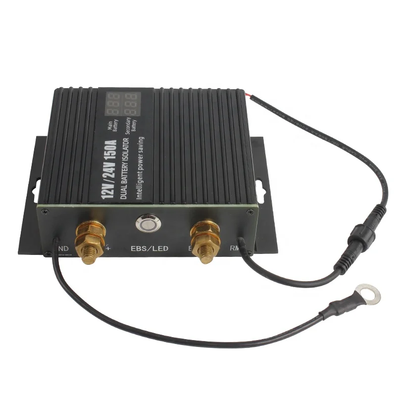 TYTXRV DC 12V/24V 150A RV Car Intelligent Modification with Voltage Display Battery Separator Dual Battery Isolator RV Parts