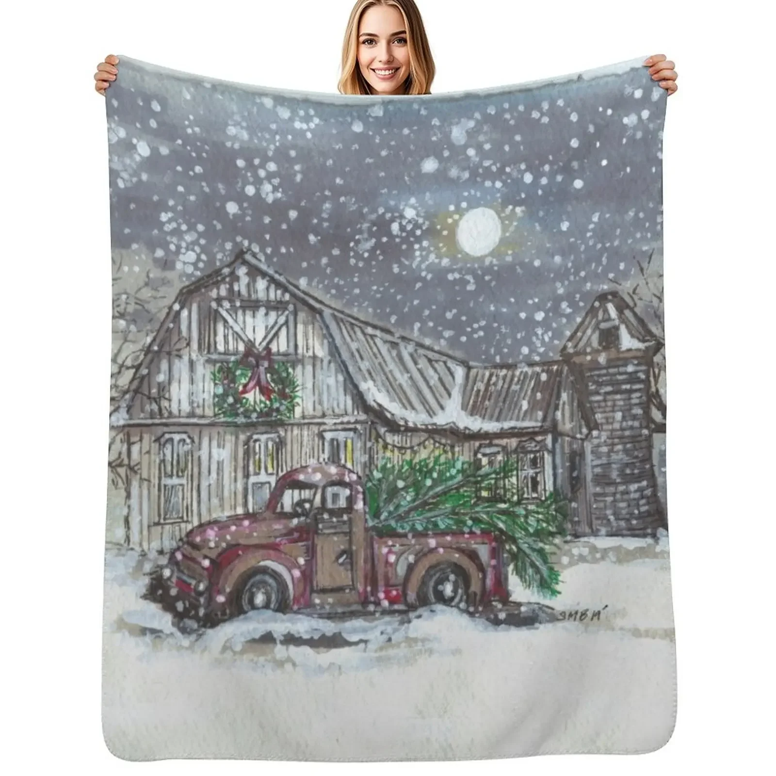 

Vintage Christmas Throw Blanket Softest Sofa Quilt Blankets For Sofas Sofas Blanket