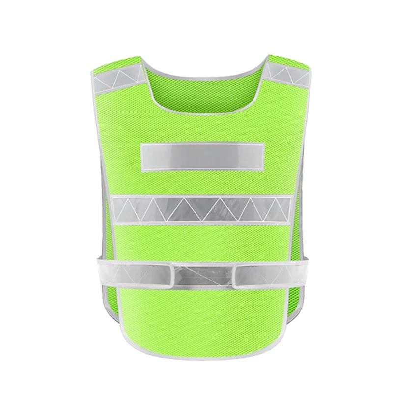 Summer Sleeveless Reflective Safety Vest High Visibility Adjustable Security Jacket Workwear Night Work for Adults