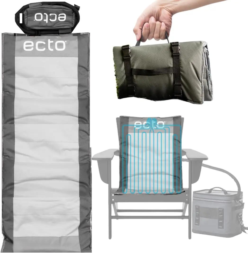 Cooling Cushion for Chair, Car Seat, Camping etc., Standard Size, Battery Powered, Cools 45 Degrees up to 10 Hours