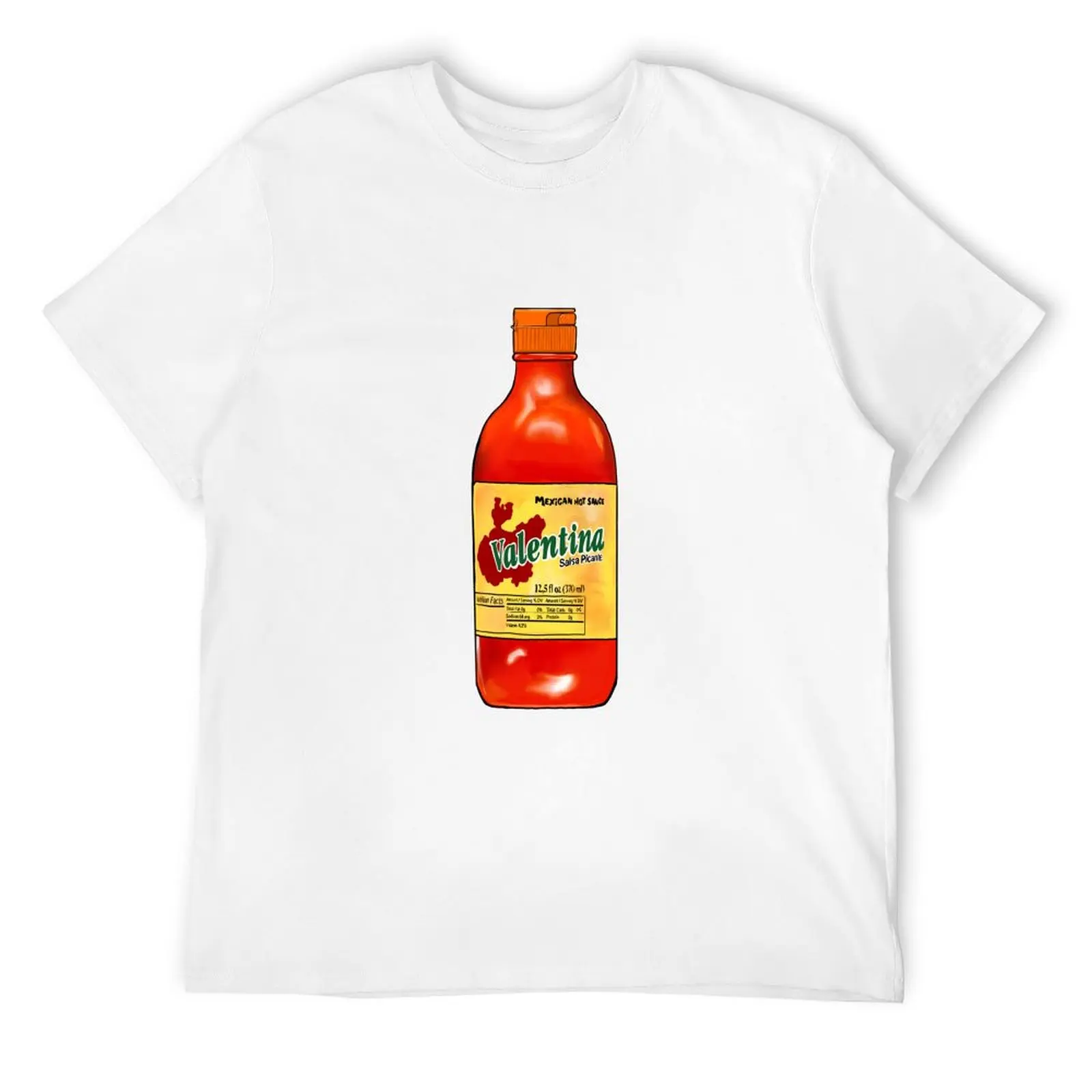 

Valentina Mexican Hispanic hot sauce sticker design T-Shirt anime t shirts boys animal print fruit of the loom mens t shirts