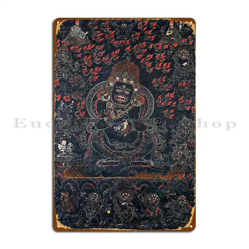 Mandala 74 Mahakala Protector Deity Metal Sign Party Party Customized Personalized Plaques Tin Sign Poster