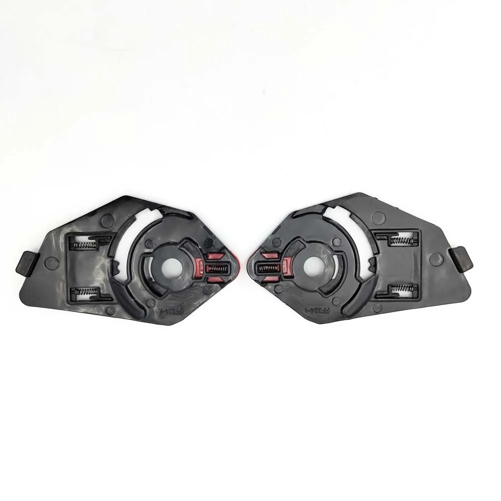 Pair Black Motorcycle Helmet Visor Shield Lens Base Holder For LS2 FF324 Helmet