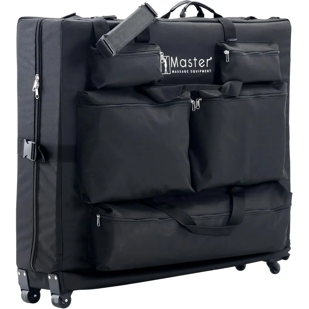 

Adjustable Width Wheeled Massage Table Carry Case, 27-32 for Portable Massage Beds - Black