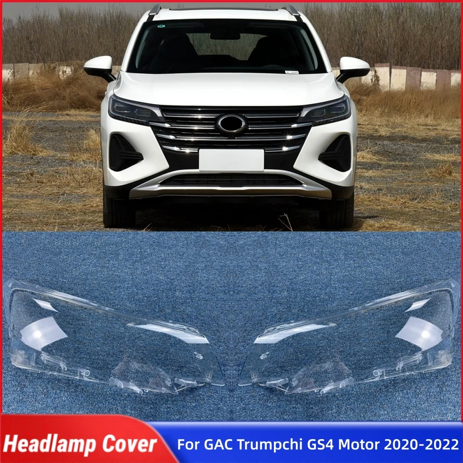

For GAC Trumpchi GS4 Motor 2020 2021 2022 Car Gadgets Lights Cover Headlight Cover Car Front Headlight Lens Cover Lights Shell