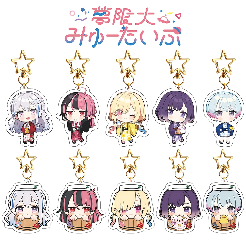 BanG Dream! MewType Arale Nakamachi Nonoka Miyanaga Ritsu Minetsuki Miyako Fuji Yuno Sengoku Anime Acrylic Keychain