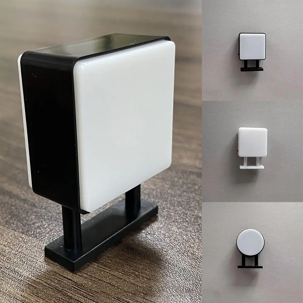 With LED Lights Fridge Sticker Round Square Mini Fridge Decoration Magnets Plastic Blank with No Pattern
