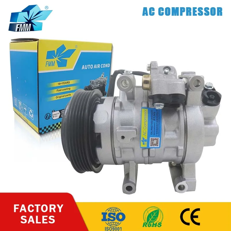 

FMM 10SRE11C A/C AC Compressor 12V for Honda City BC447280-2620 447280-2620 4472802620