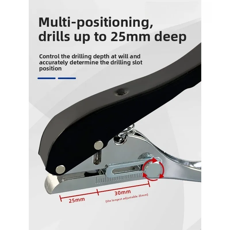 Edge banding punch 3-in-1 round hole ecological plate screw limit countersink
