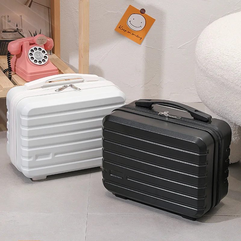 14 Inch New Design Travel Suitcase Hand Luggage Portable Storage Bag Women Makeup Box High Quality Travel Weekend Packet Bag