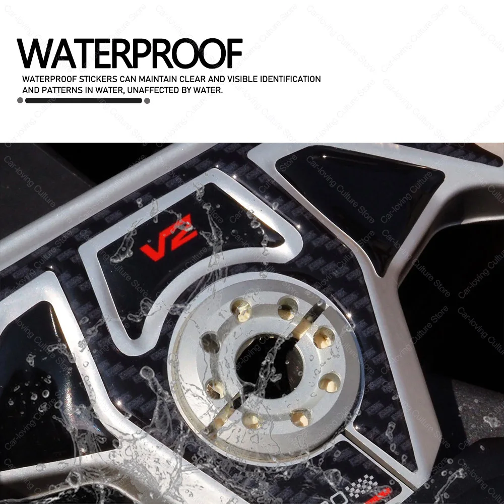 

Motorcycle Accessories Motorcycle Key Area Protection Decal Stickers 3D Epoxy Resin Waterproof Stickers For v2 v2s 2025 v2s 2025