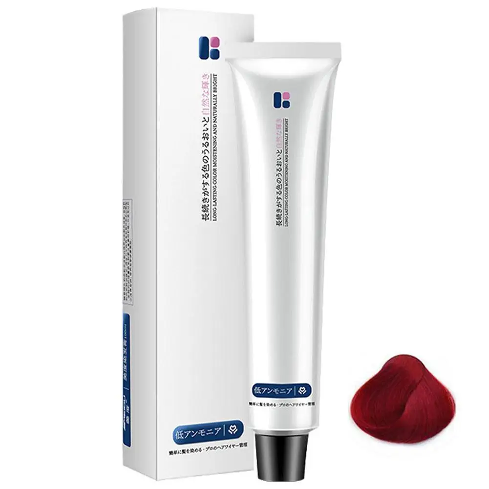 Haarkleur Crème Permanente Haarverf Langdurige Haar Styling Producten Voor Dikke Fijne Krullend Dunne Rechte DIY Haarverf Crea E1E2