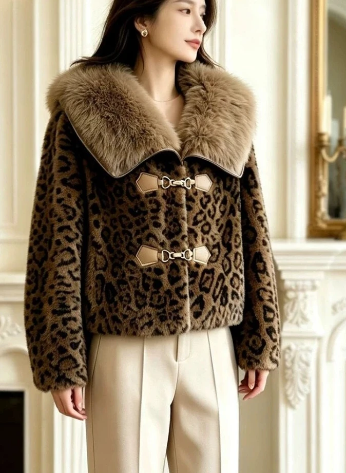 Autumn and Winter Fashion New Women's Fake Fur Coat Fur Integrated Jacket