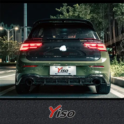 Suitable for GOLF 8 R GTI Rline Modified toolbox door GOLF 8 R GTI carbon fiber tailgate Yiso V2 backdoor Tail Box Cover