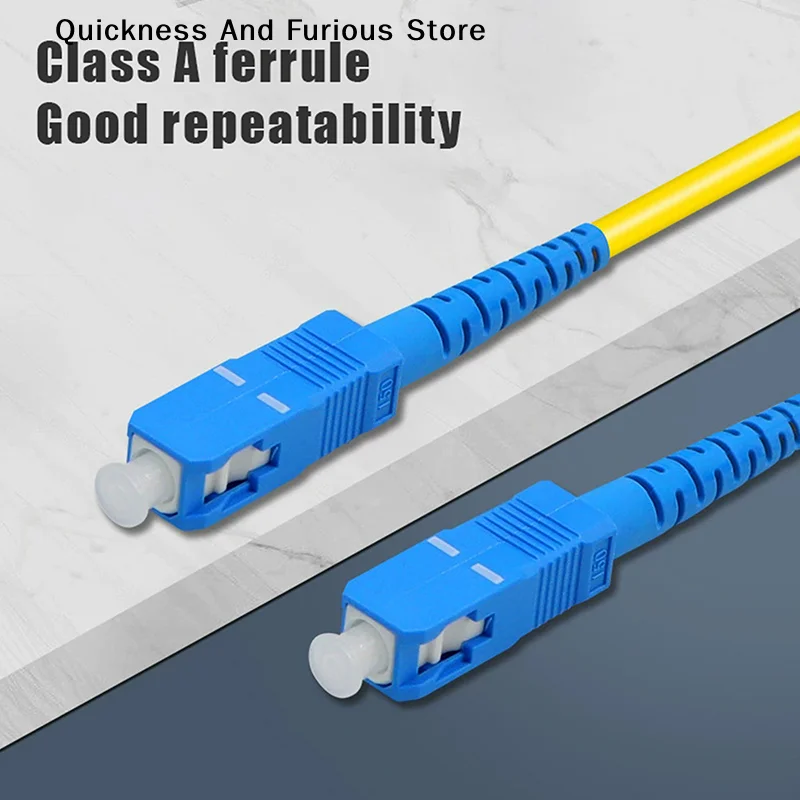 1-5m SC To SC UPC Fiber Optical Patch Cable Singlemode Simplex SMF 9/125μm Single Mode Bend Insensitive 2.0mm Fiber Optic Cord